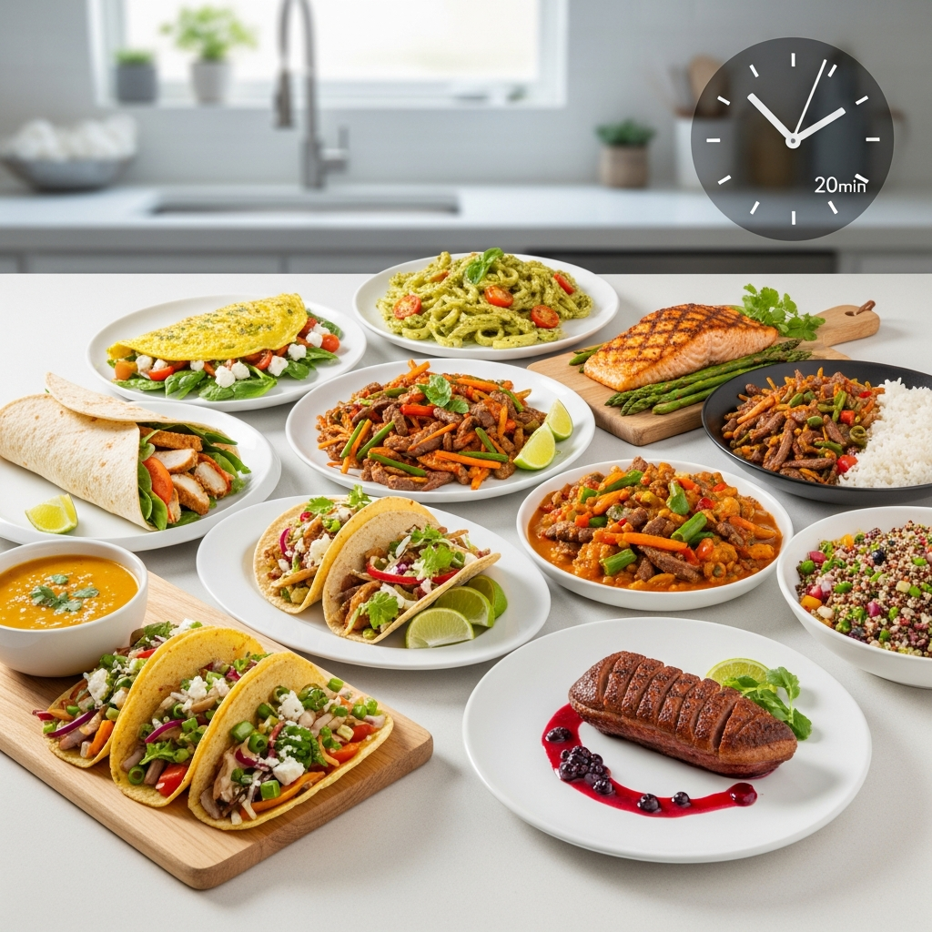 10 Jantares Rápidos e Fáceis: O Guia Definitivo para Economizar Tempo e Jantar Saudável